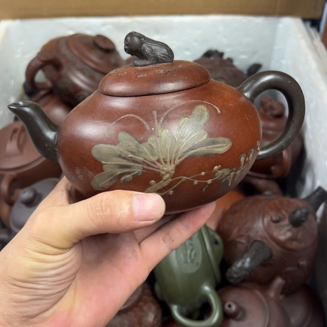 茶壶紫砂宜兴原矿紫砂壶450毫升容量