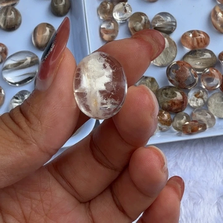 平***安水晶手链银S925镶嵌兔毛蛋面福利 不退不换