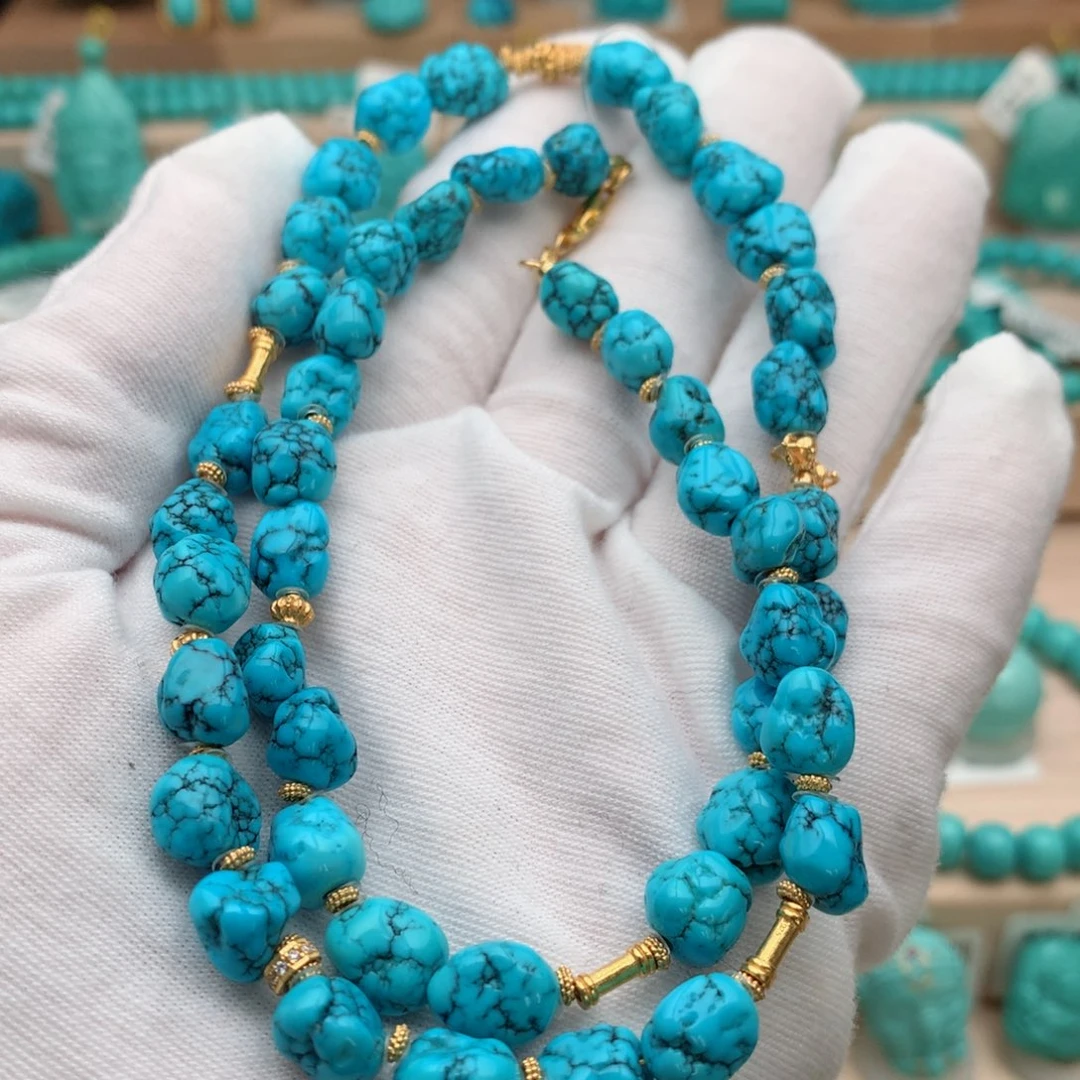 绿松石未镶嵌珠宝奇石8mm