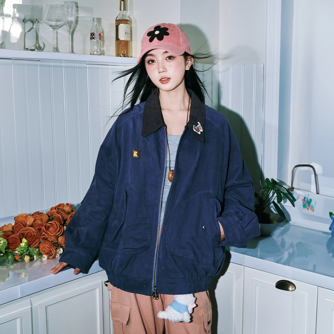 lemanism阿特巴恩风腊肠狗翻领夹克男2025春季情侣cleanfit外套女