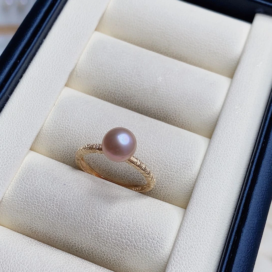 淡水珍珠戒指银S925镶嵌@***宁