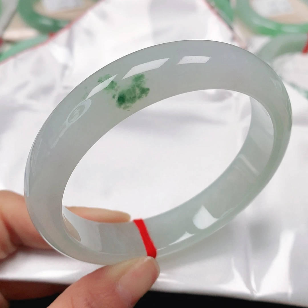 翡翠手镯未镶嵌天然翡翠手镯59