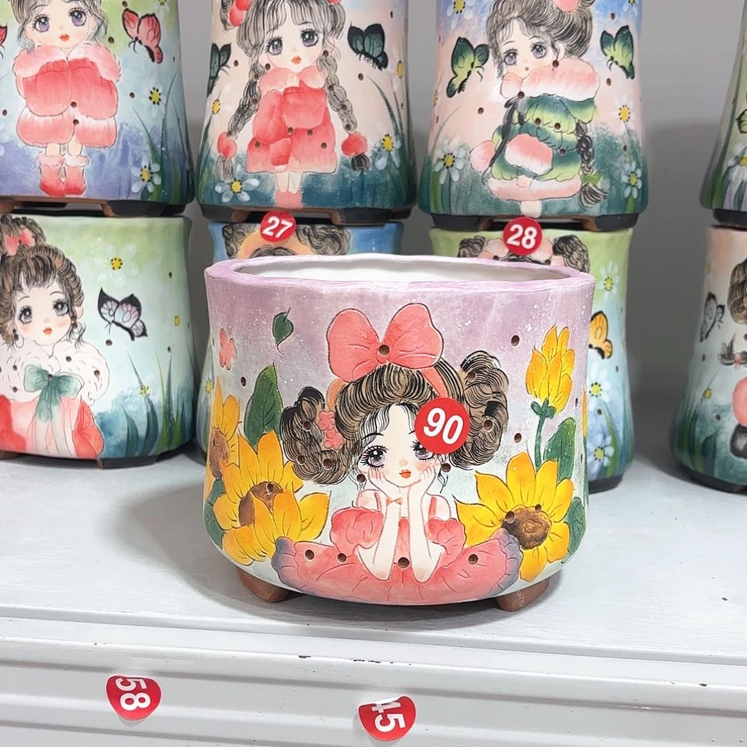紫砂花盆手工花盆默认微瑕13/12微瑕