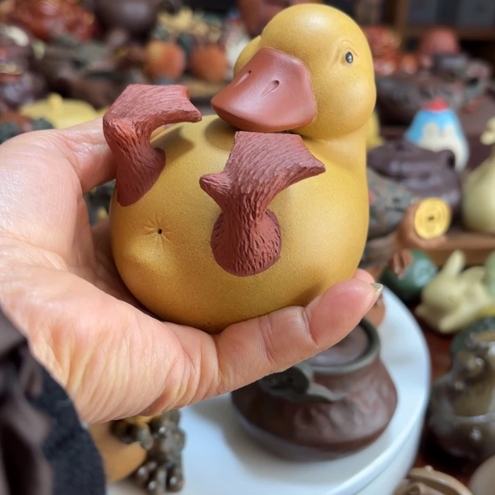 紫砂茶宠爱****喵大黄鸭精工