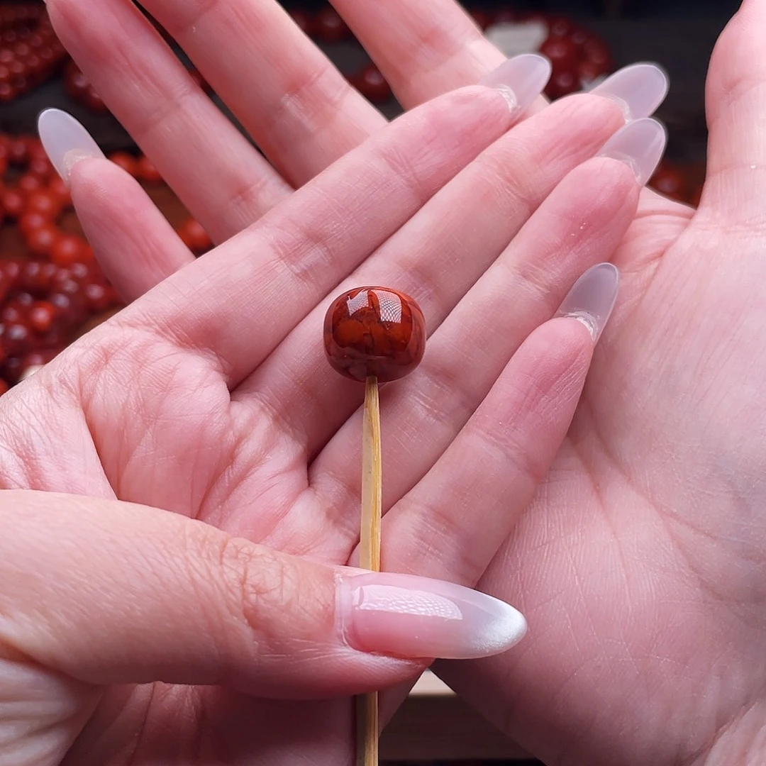 南红玛瑙未镶嵌瓦西单珠14mm