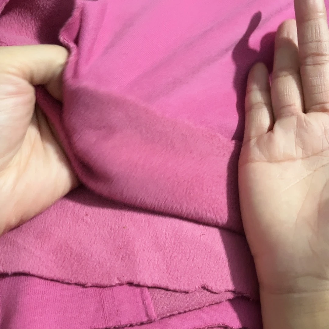 粉色奥利绒1.8×2米长带螺纹