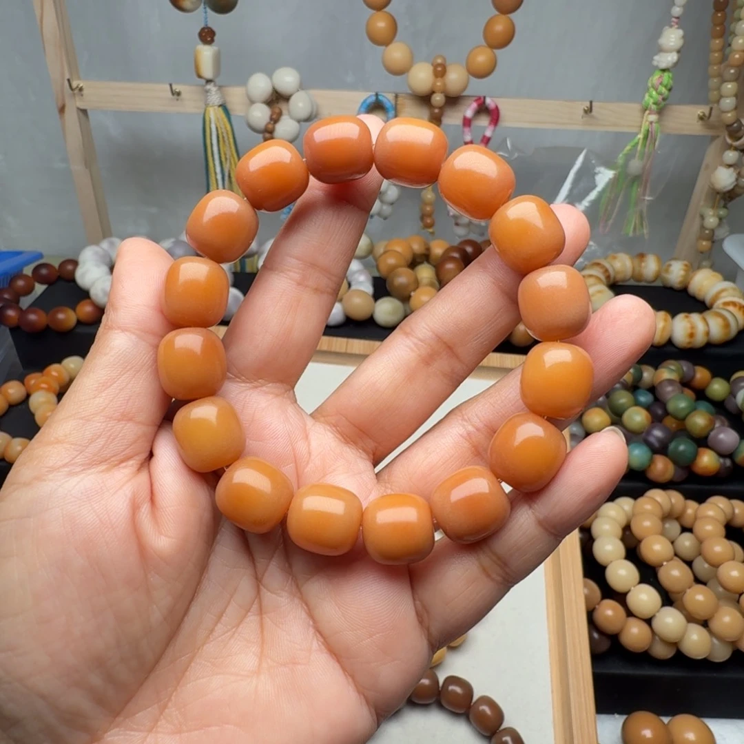 茱***茱菩提根/象牙果手串卡13