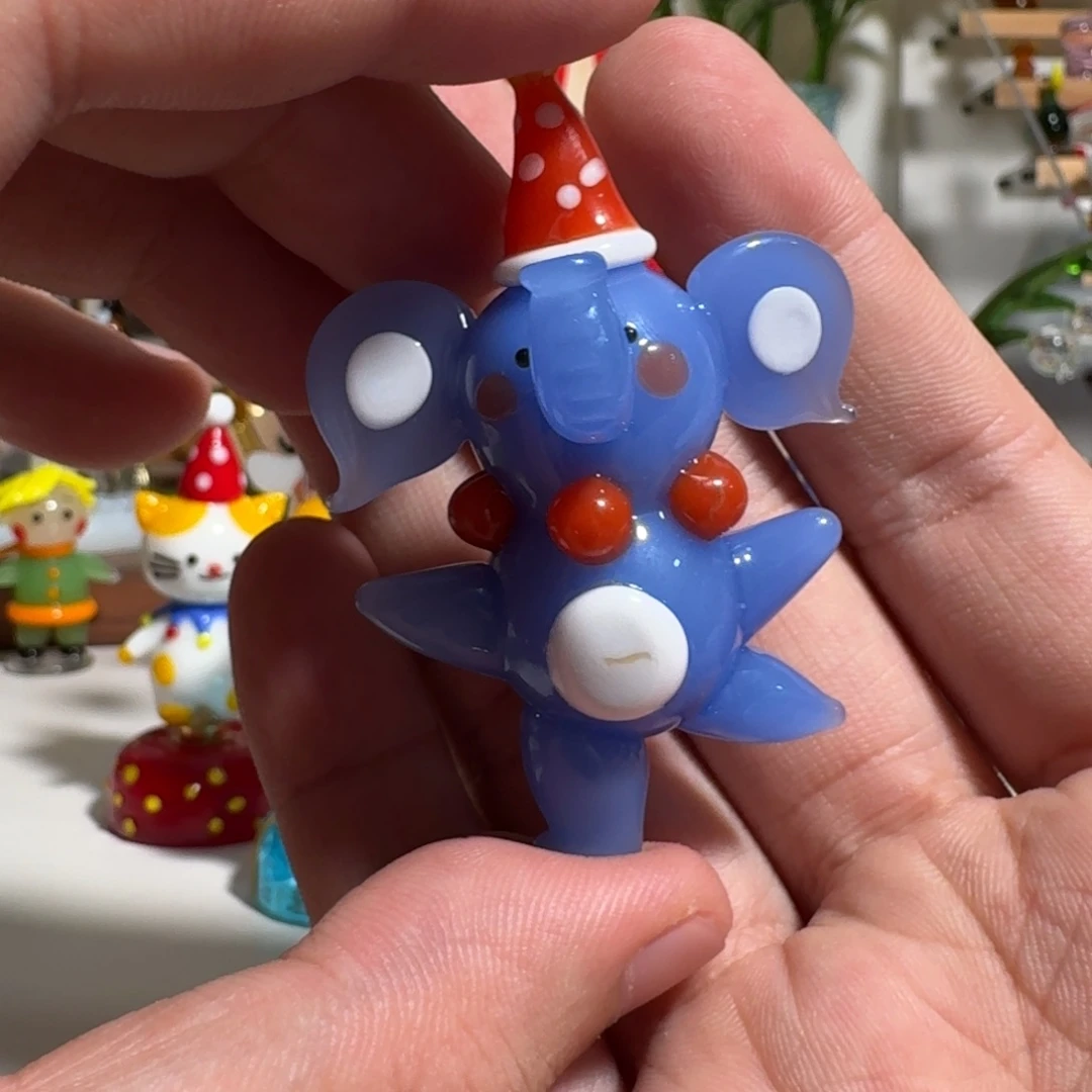 琉璃手工艺品瑕疵小象