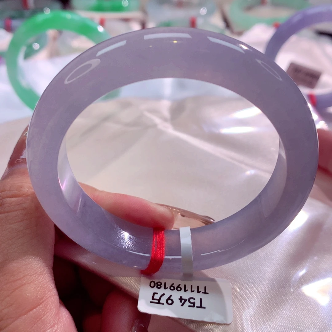 未镶嵌手镯翡翠上新冰紫推荐13号11