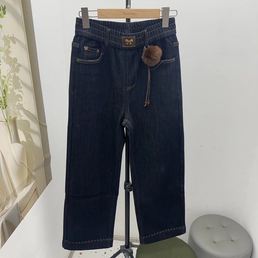 2025新款秋冬气质直筒牛仔裤女士时尚百搭