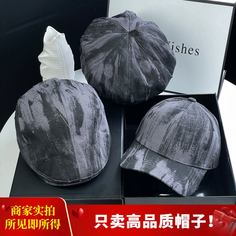 2025新款泼墨系列帽子高品质棒球帽女贝雷帽前进帽鸭舌帽南瓜帽子