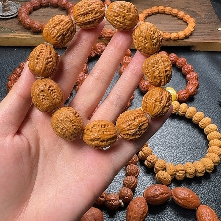 手串文玩核桃肉筋八楞手串