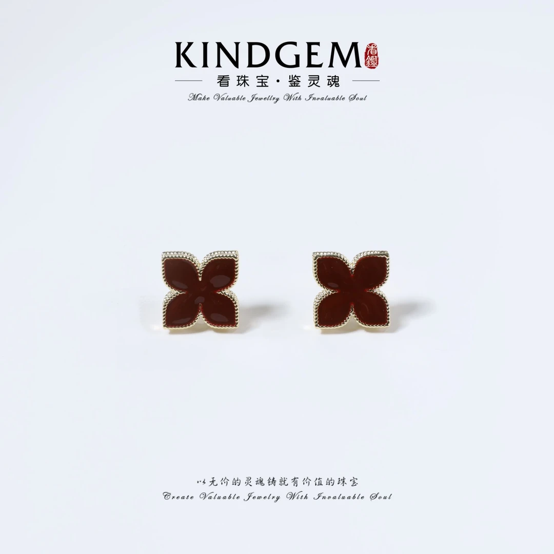 铜合金耳饰 KindGem 简约轻奢时尚百搭个性耳环  C-43952