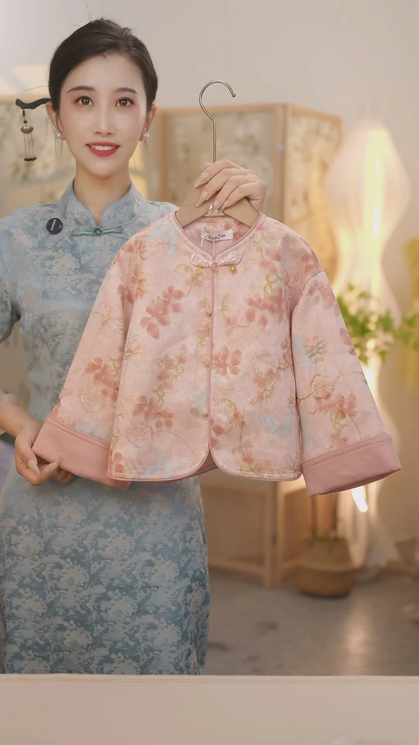 SC601女童2025新款秋季新中式国风休闲外套