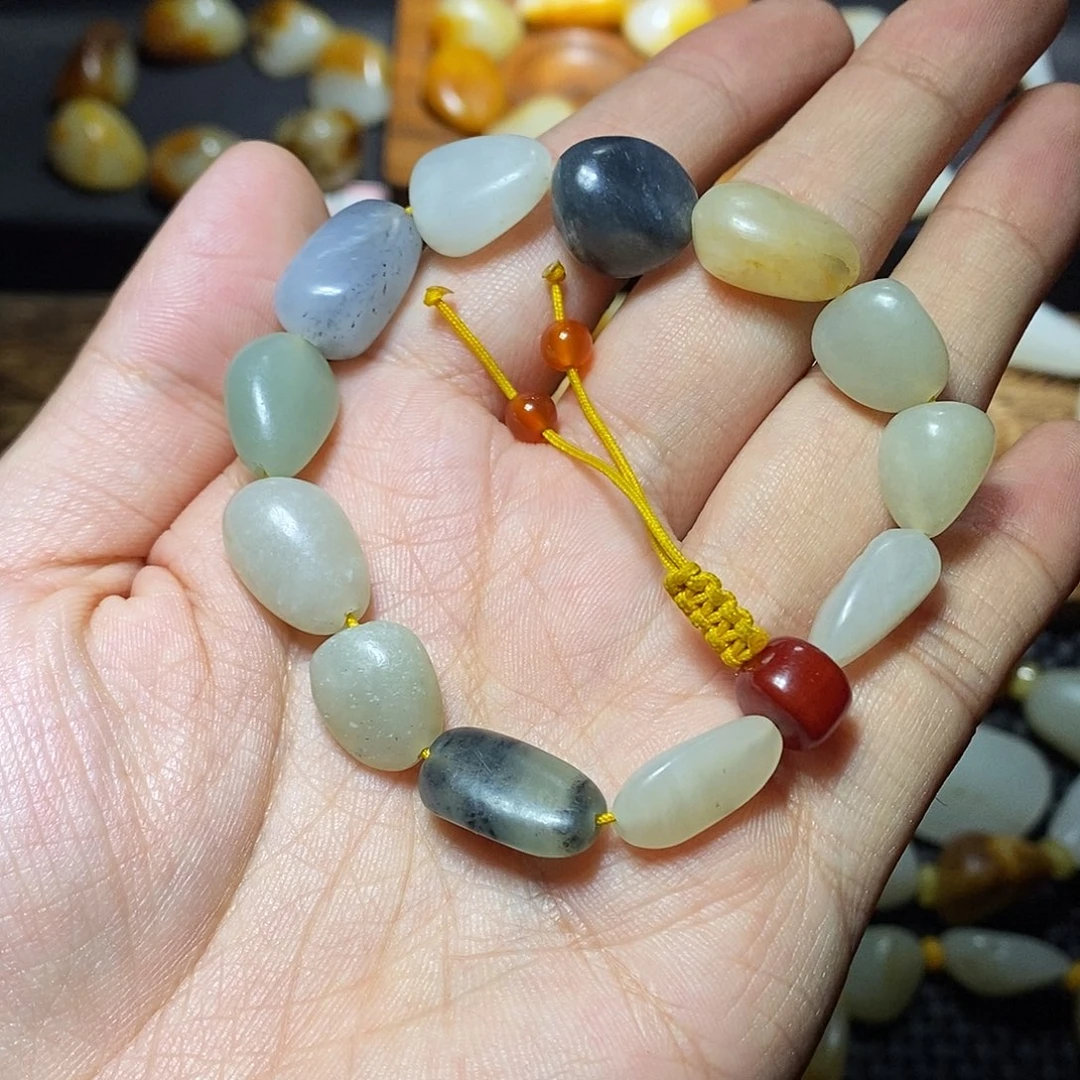 和田玉未镶嵌手链