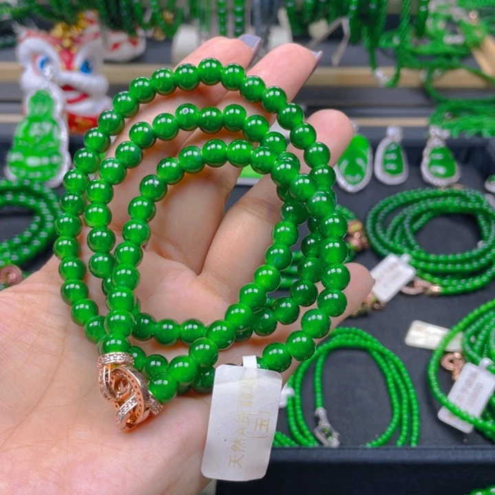 翡翠未镶嵌颈饰项链7