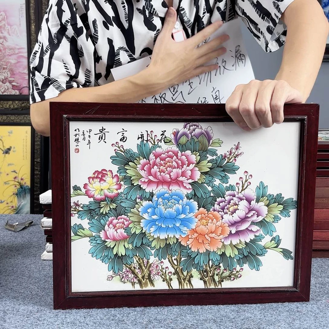 摆件景德镇陶瓷瓷板画
