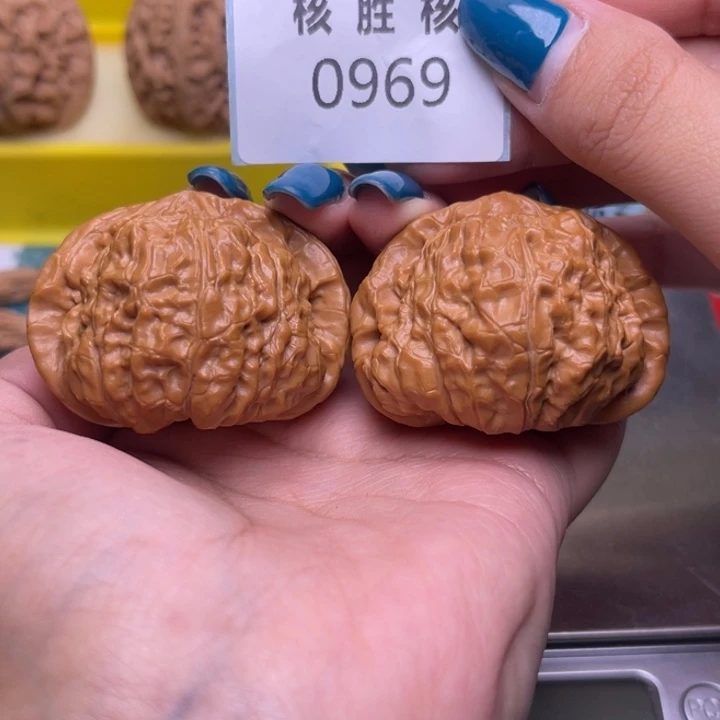 把件文玩核桃南瓜墩45.0969
