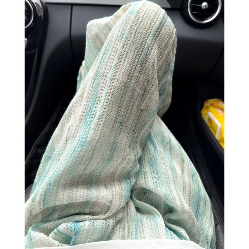 美式扎染镂空破洞裤子男夏季薄款宽松透气阔腿裤小众长裤男夏薄款