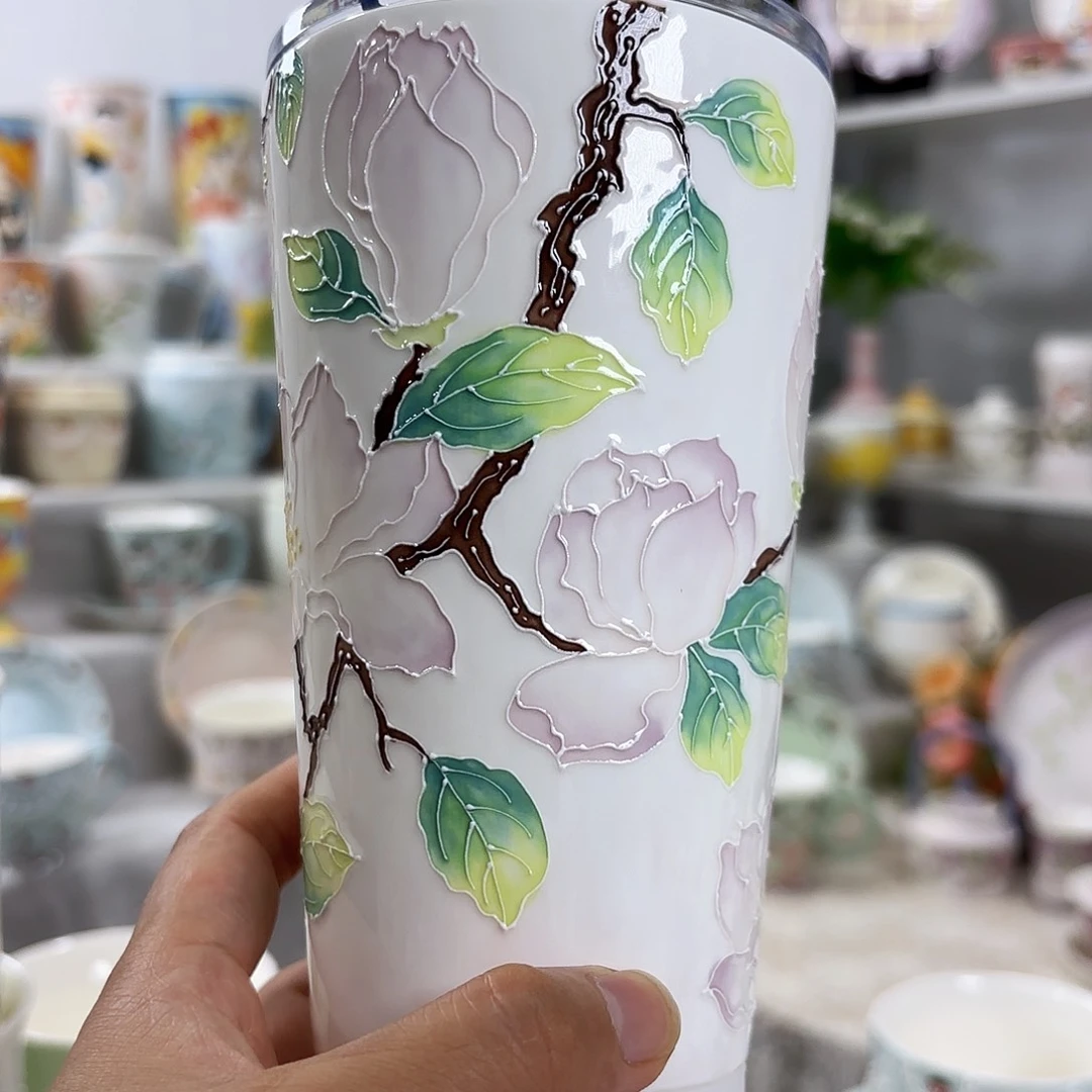 手绘高温釉下彩陶瓷