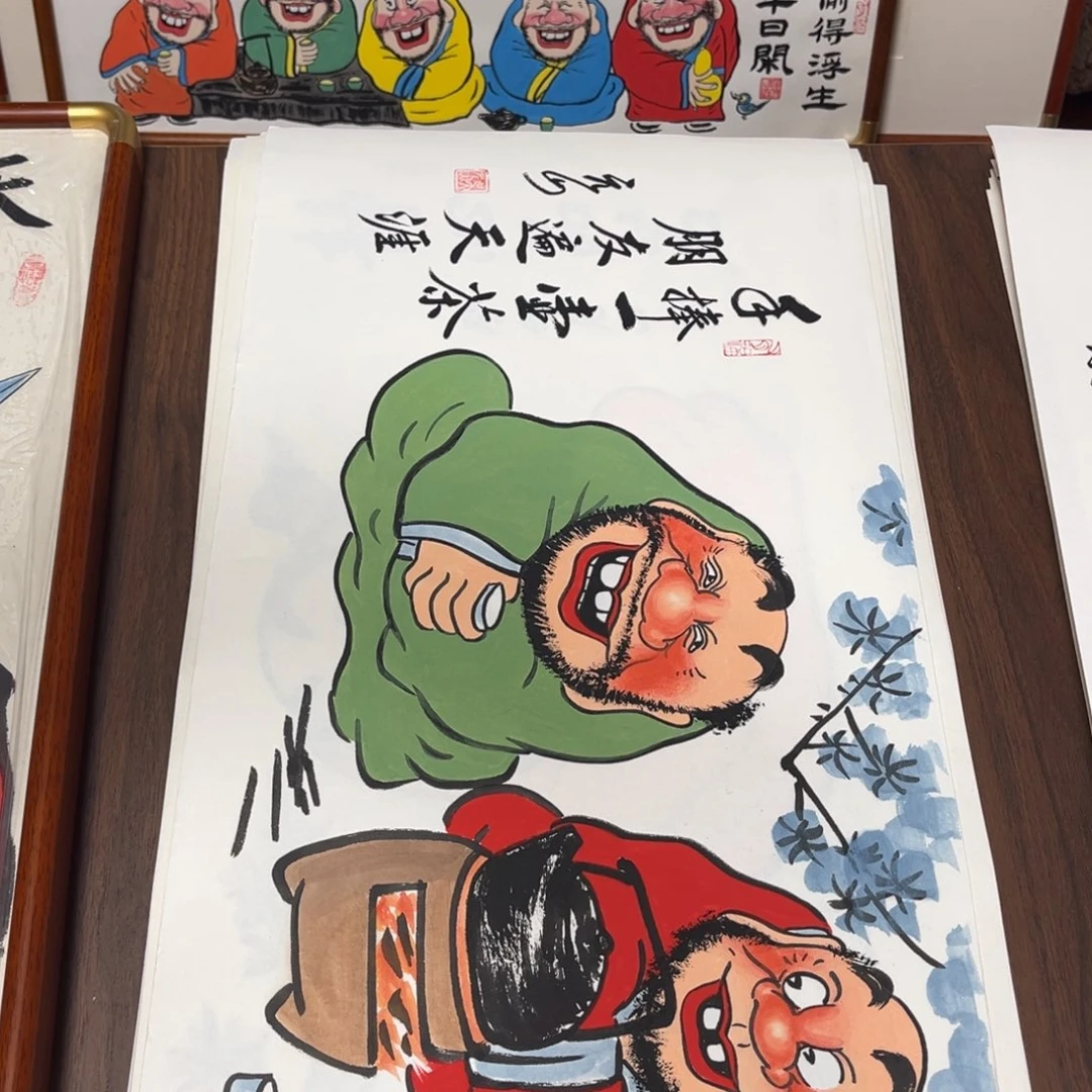 国画纯手绘禅意画作品