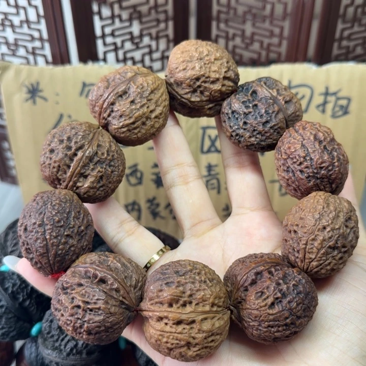 文玩核桃吊坠和尚头手持自清款