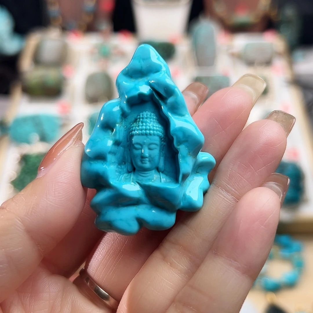 绿松石未镶嵌颈饰