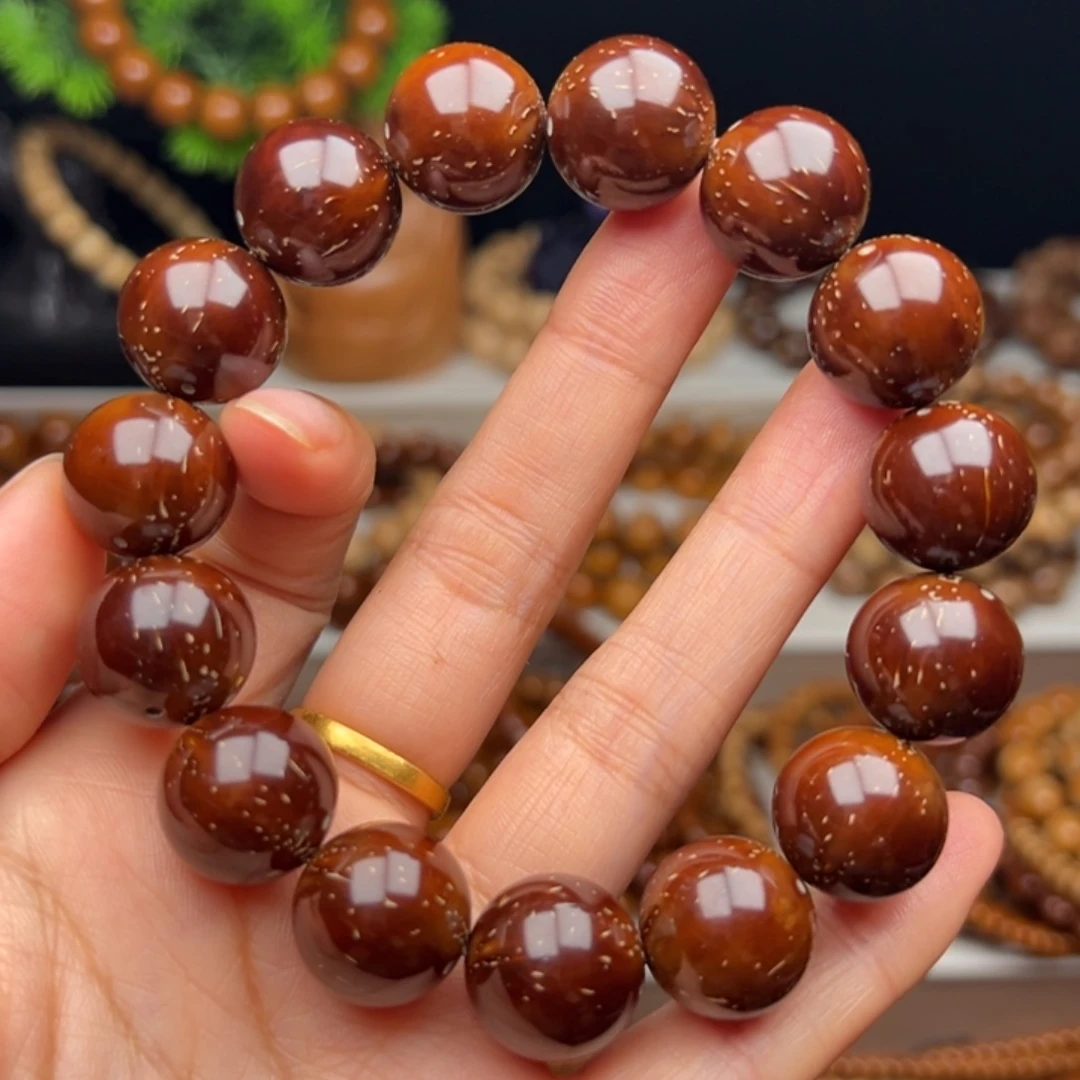 手串紫金鼠卡16半实心满天星光珠