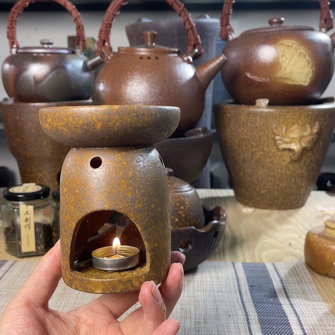 壶紫砂粗陶实用茶炉
