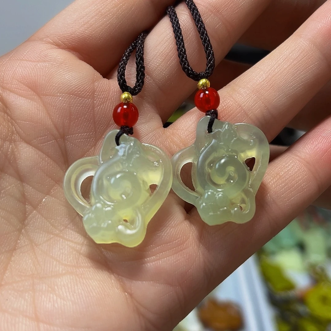 蛇纹石玉未镶嵌颈饰多样性发一单