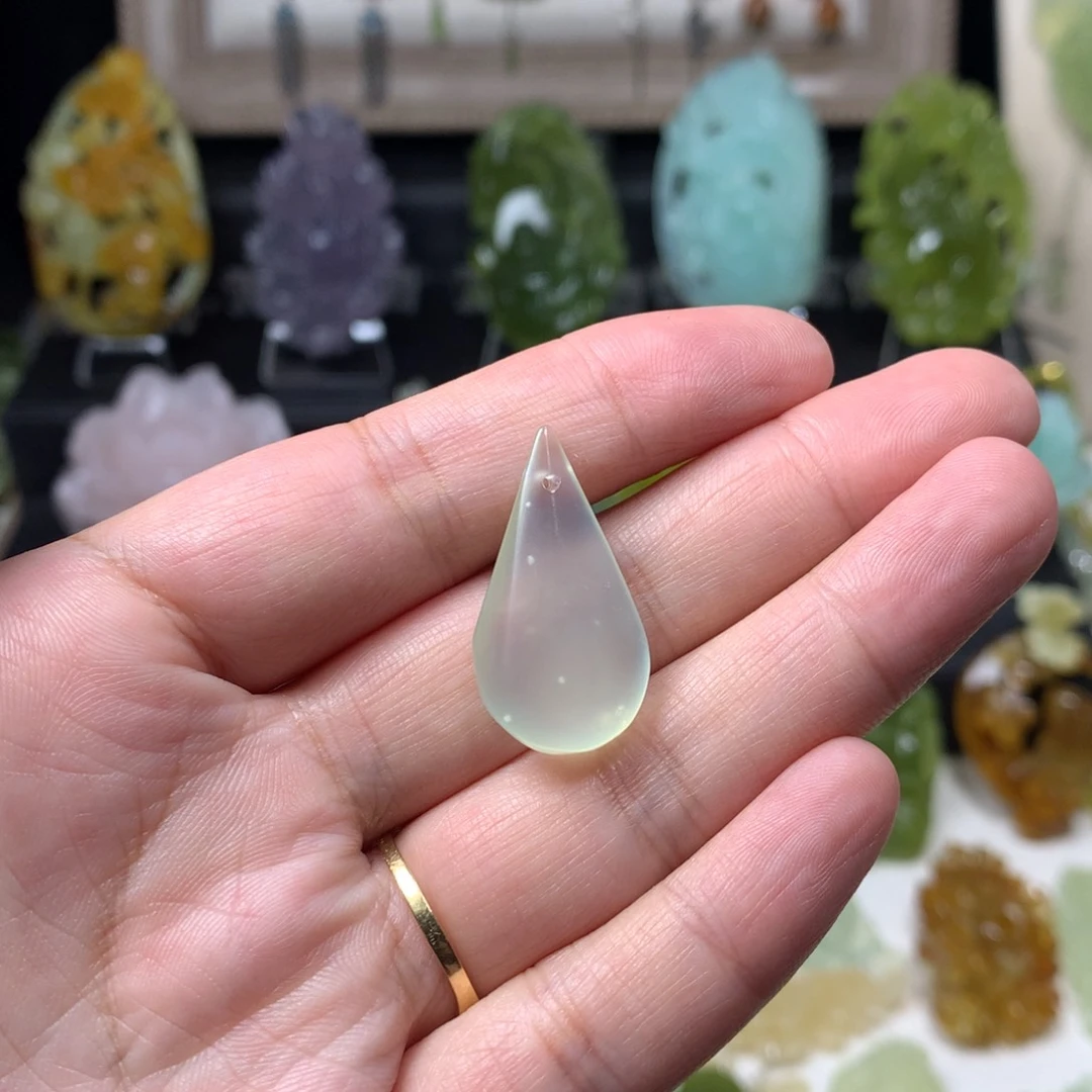 合金蛇纹石玉吊坠(赠链)