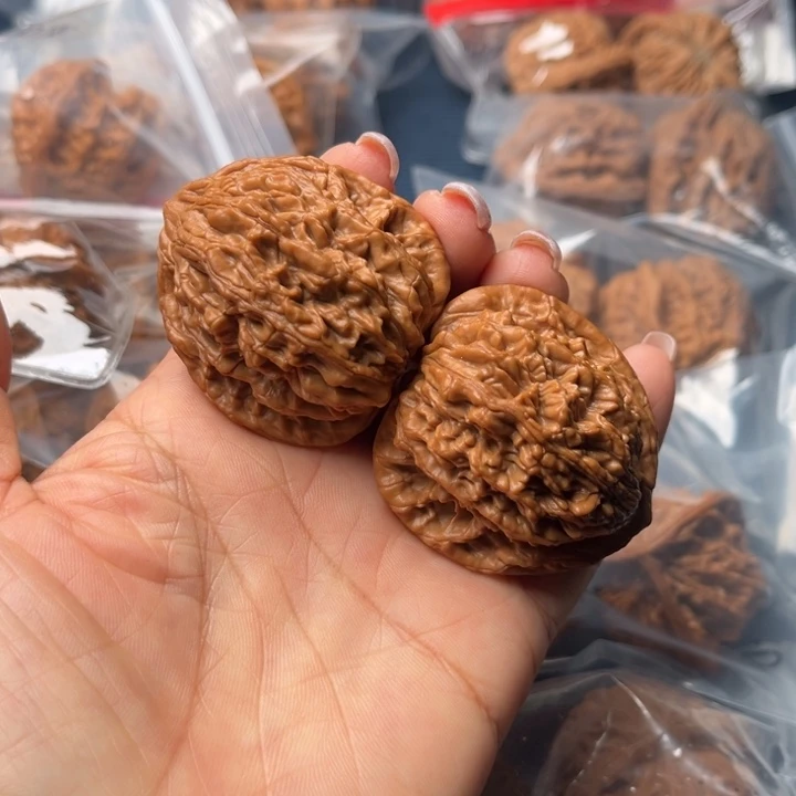 吊坠文玩核桃42麦穗虎头全品