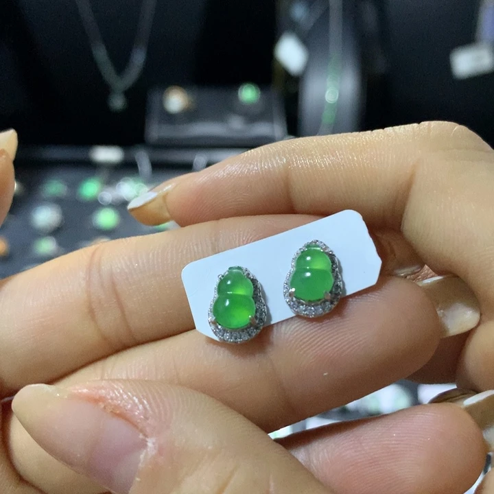 翡翠银S925镶嵌戒指