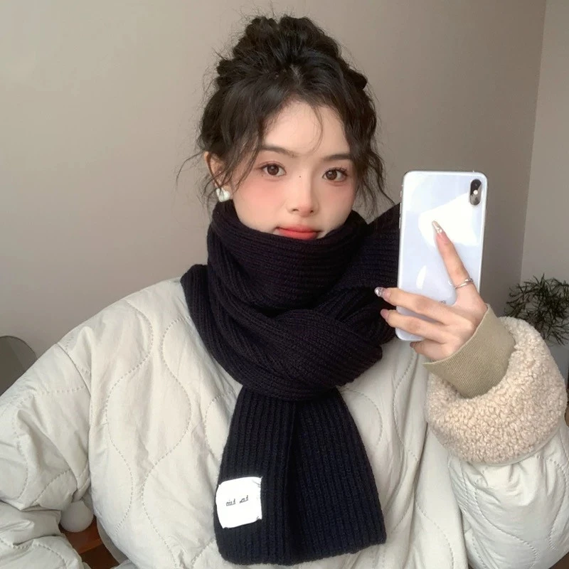 围巾 加绒 加绒 保暖 羊绒 秋冬 围脖