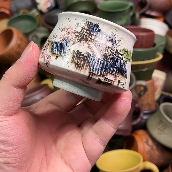 紫砂茶杯全手工紫砂主人杯