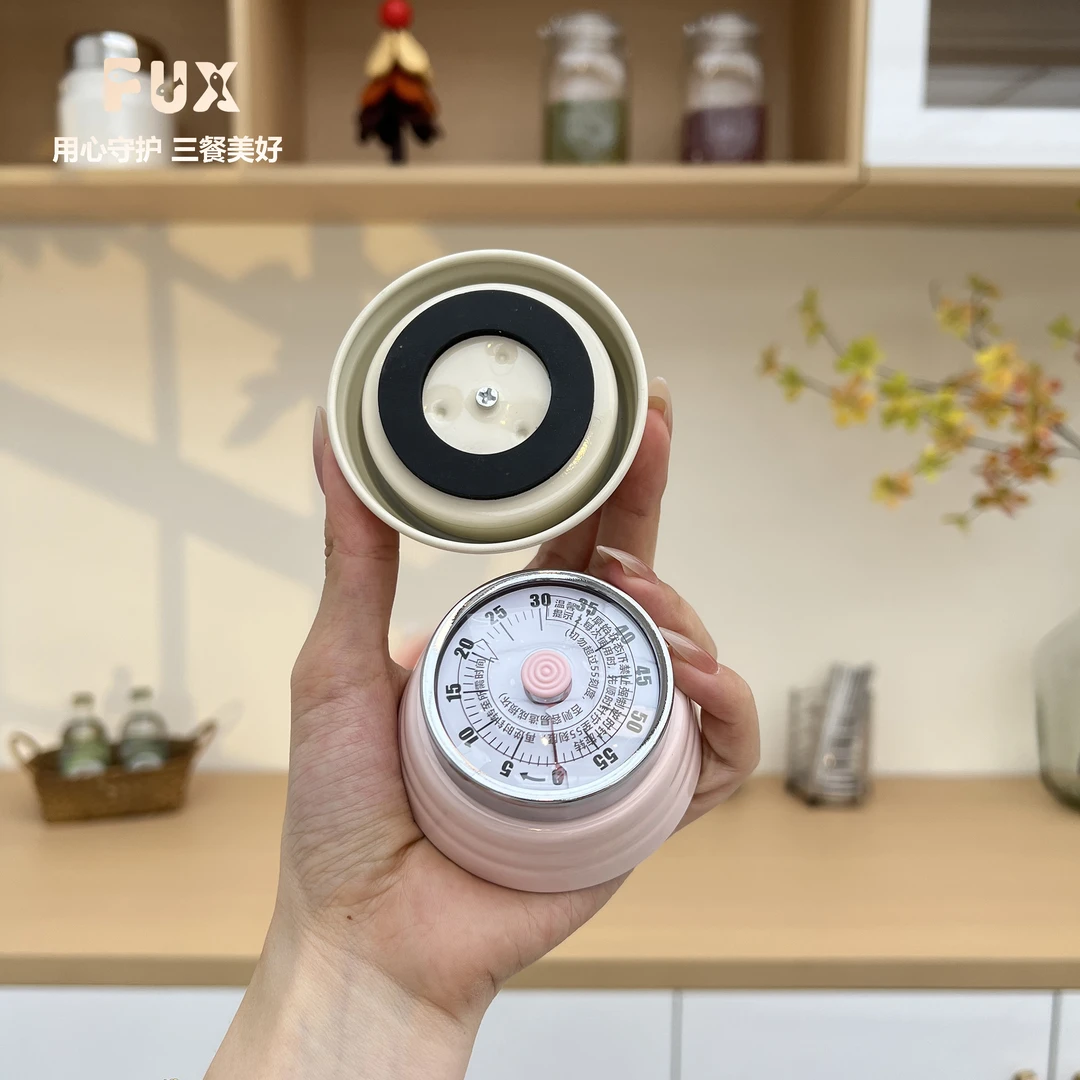 厨房计时器儿童学习时间管理定时器机械倒计时提醒器磁吸秒表闹钟