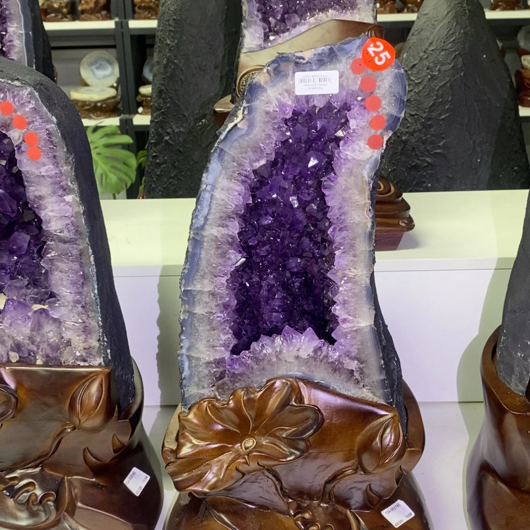 紫晶银S925镶嵌大型摆件（非配饰）