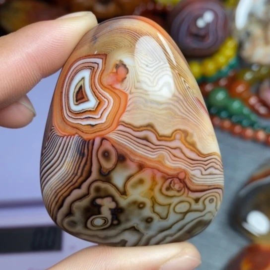 玛瑙/玉髓珠宝奇石未镶嵌面***油