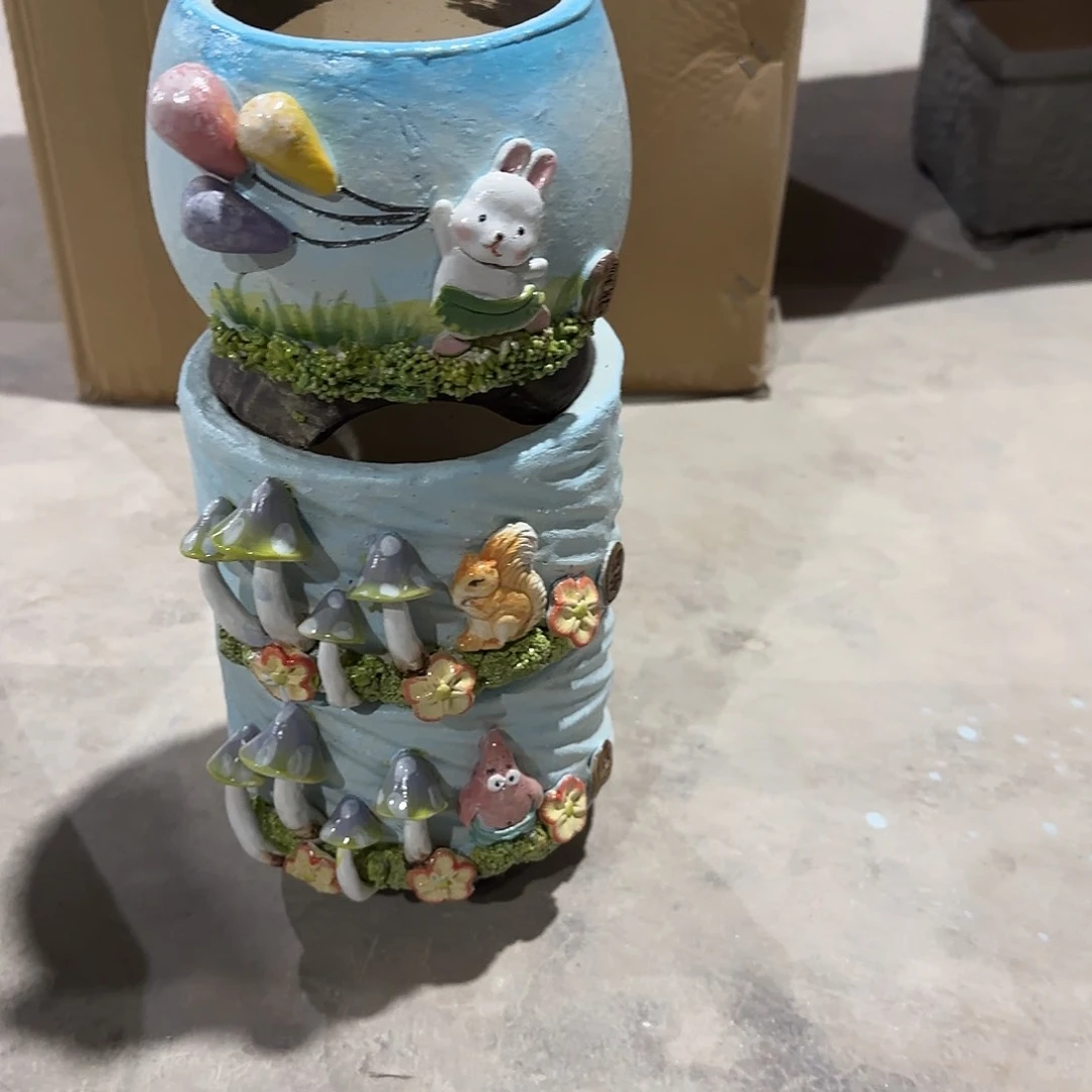 越信宇麦饭石花盆