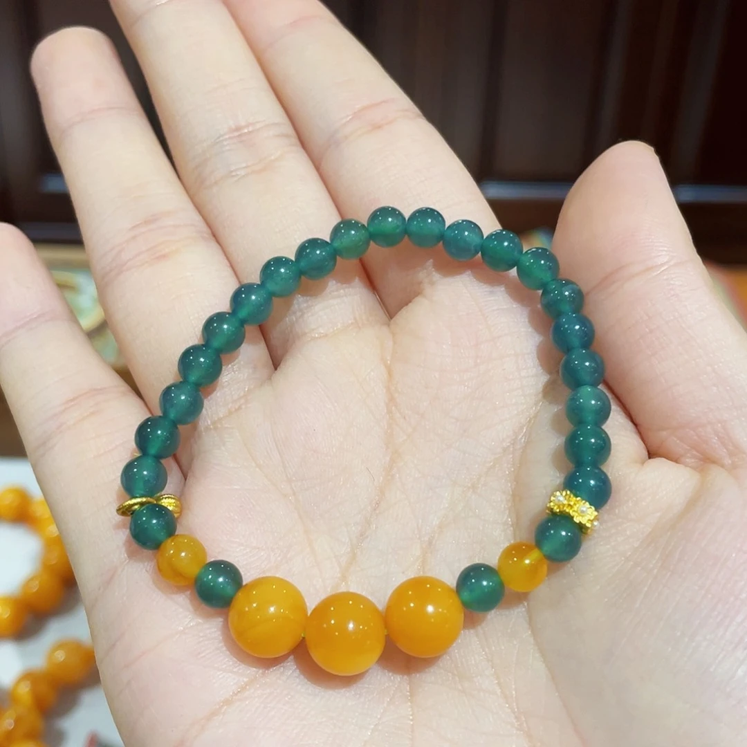 蜜蜡手链未镶嵌手串