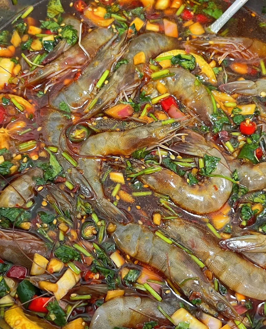 生腌虾新鲜盐田虾650g一桶包邮18-20只