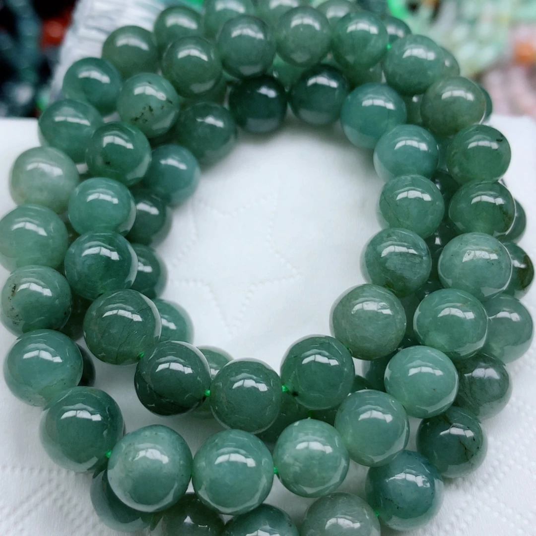 翡翠未镶嵌项链翡翠珠