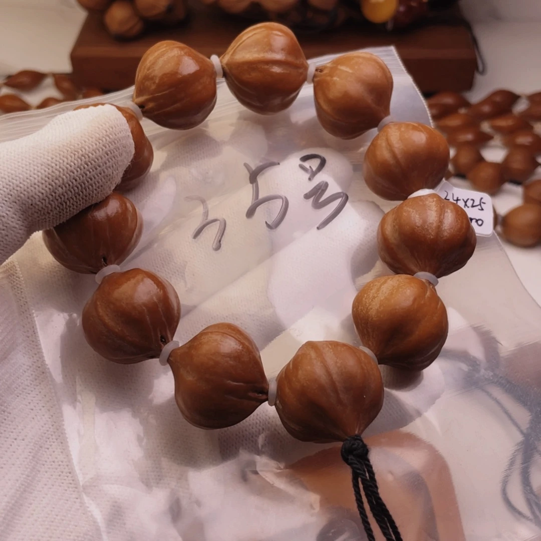 橄榄核手串/手链24*25尺寸百年老树铁核蒜头核35号精品
