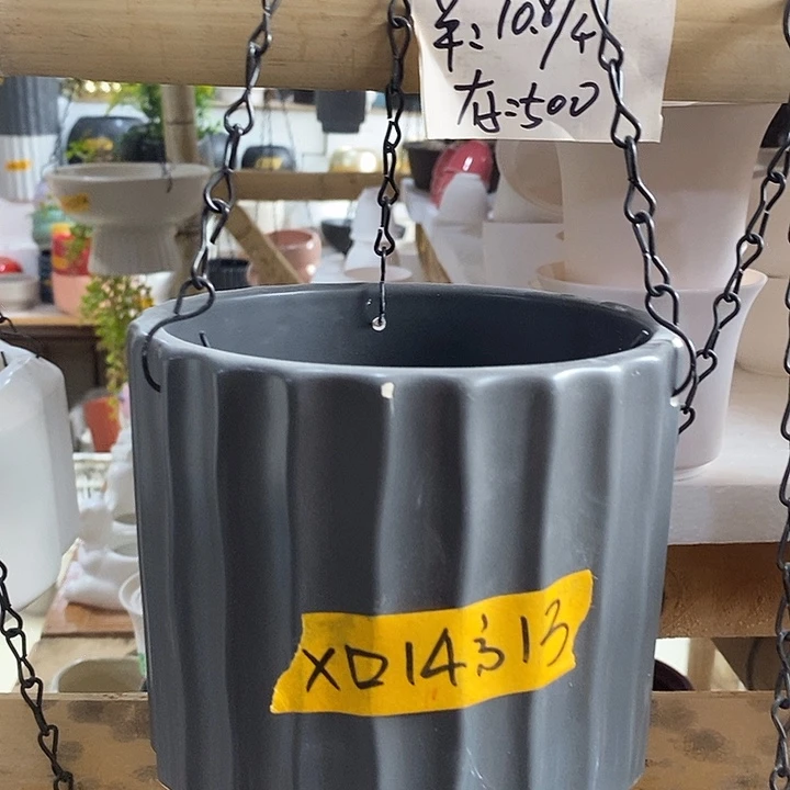 陶瓷花盆有孔 瑕疵介意勿拍