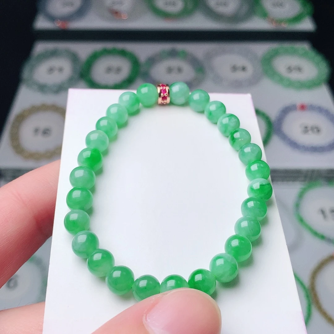 小***豚翡翠未镶嵌手链翡翠