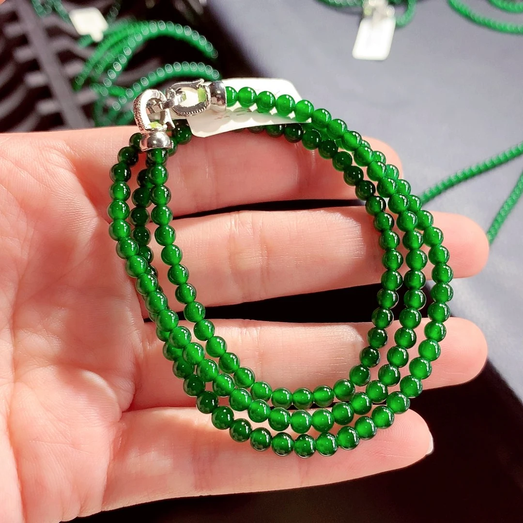 翡翠未镶嵌毛衣链