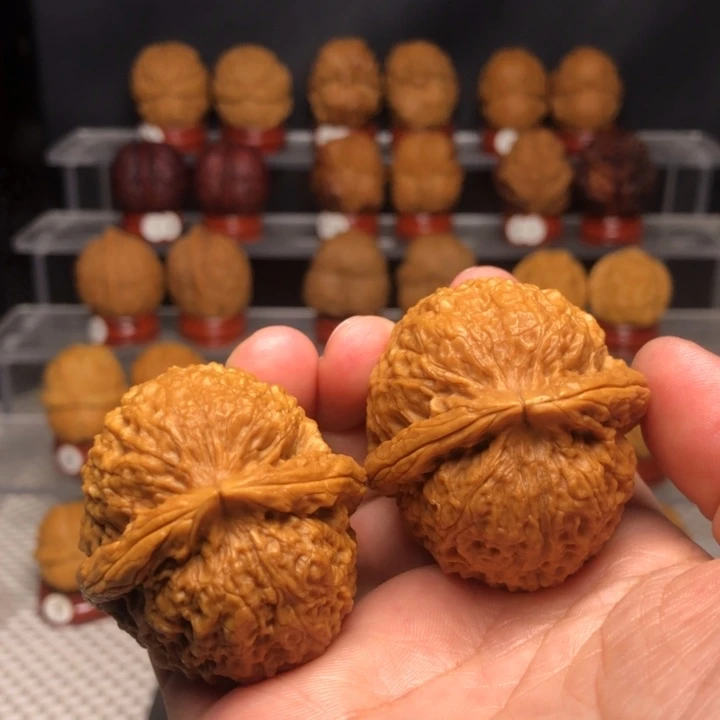 文玩核桃把件46麒麟狮子头