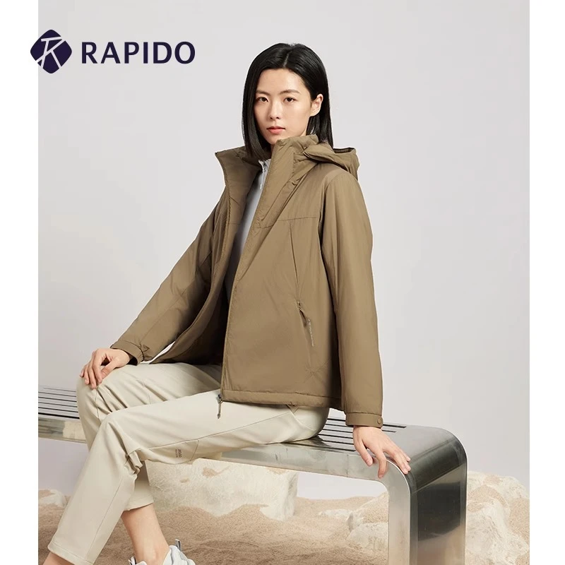 【新品】RAPIDO雳霹道25年春季女士O系列可脱卸帽保暖外套CP5Z38O35