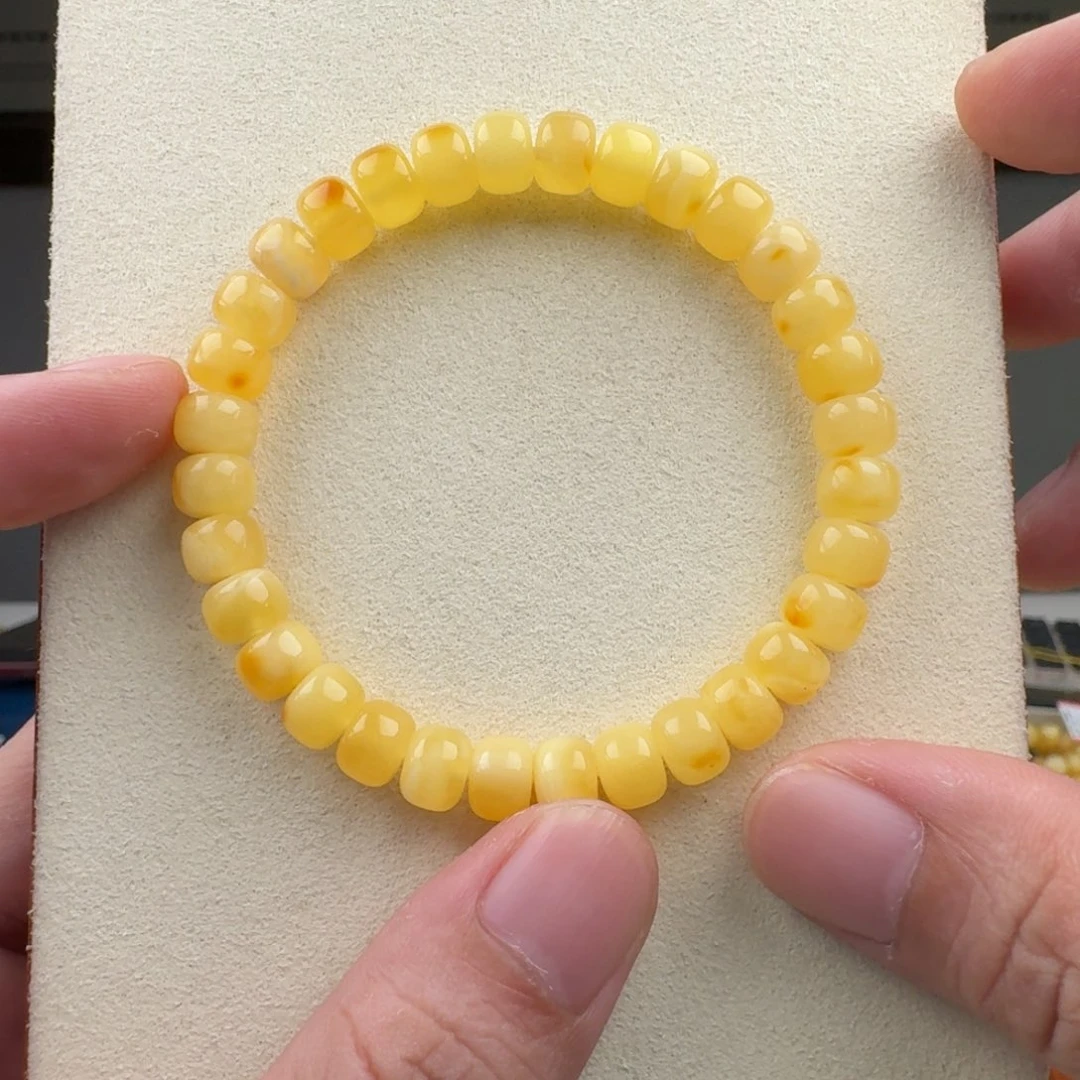 琥珀未镶嵌手链蜜蜡手串