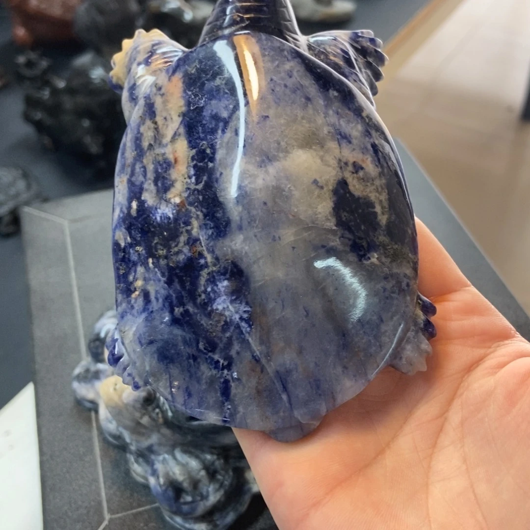 石石刻刻天然景泰蓝甲鱼